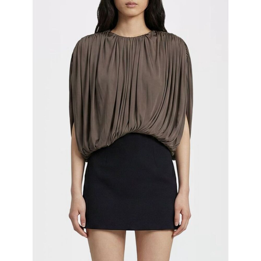 Magda Butrym Women Magda Butrym Draped Cupro Blouse
